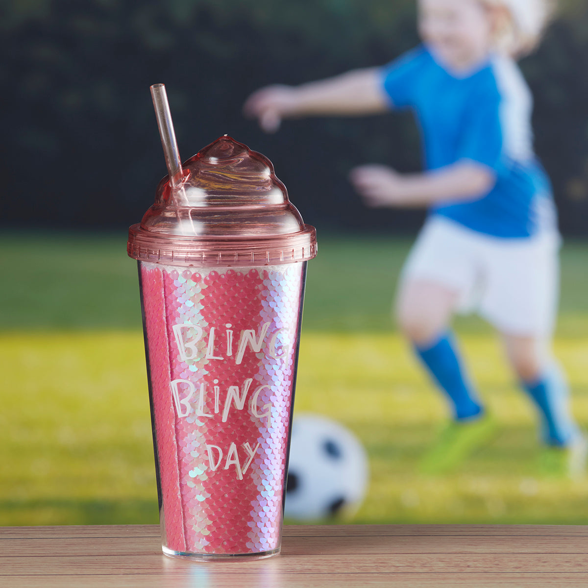 Acrylic Sipper, Cup, Tumbler Frosted with Straw and Lid for Water, Juice, Milk and other Bevrages - 500ml (5866)