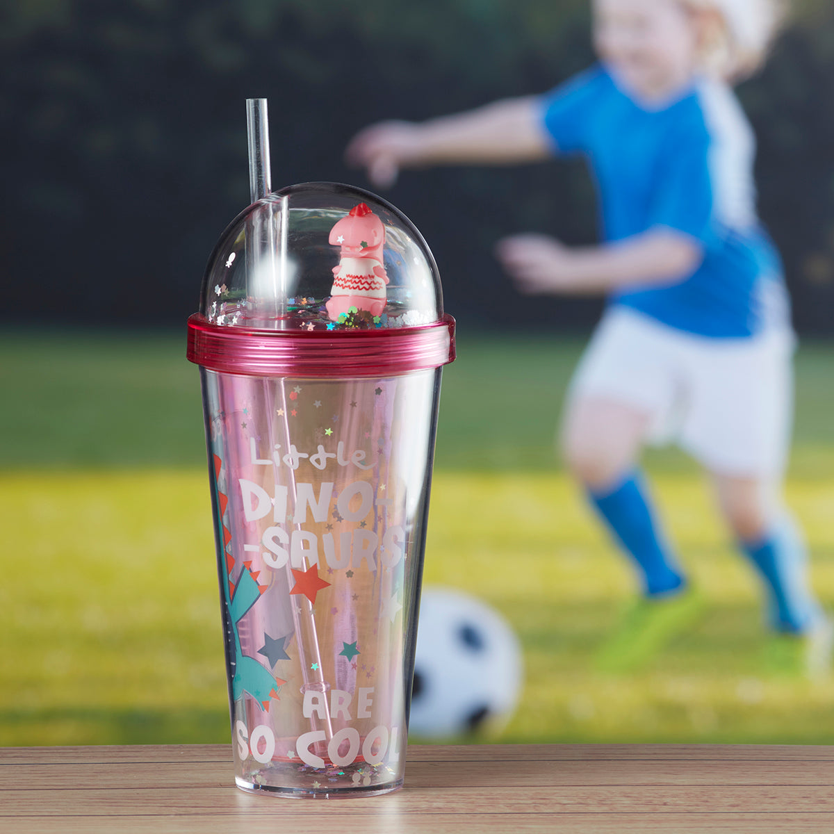 Acrylic Sipper, Cup, Tumbler Frosted with Straw and Lid for Water, Juice, Milk and other Bevrages - 270ml (AP-045-B)