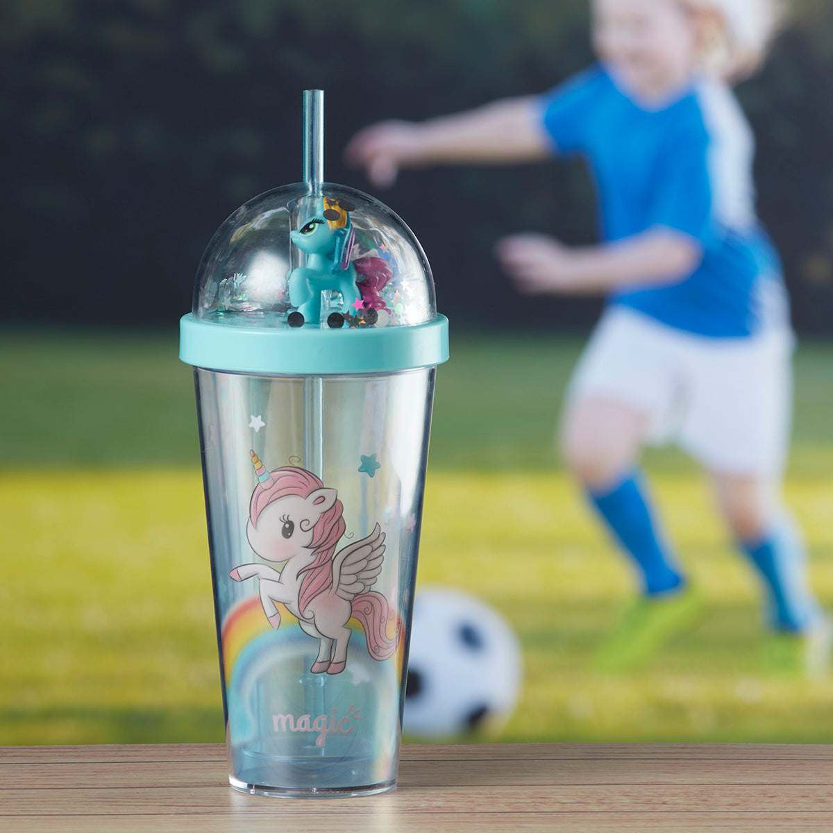 Acrylic Sipper, Cup, Tumbler Frosted with Straw and Lid for Water, Juice, Milk and other Bevrages - 270ml (AP045-1)