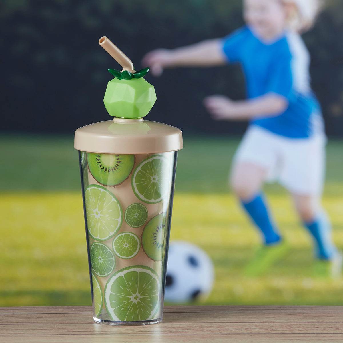 Acrylic Sipper, Cup, Tumbler Frosted with Straw and Lid for Water, Juice, Milk and other Bevrages - 270ml (AS-013)