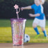 Acrylic Sipper, Cup, Tumbler Frosted with Straw and Lid for Water, Juice, Milk and other Bevrages - 300ml (YH-050-B)