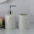 Ceramic Bathroom Accessories Set of 2 Bath Set with Soap Dispenser (9610)