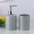 Ceramic Bathroom Accessories Set of 2 Bath Set with Soap Dispenser (9607)