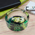 Glass Ashtray, Round, Multicolor (Diemeter: 8.5cm)