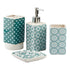 Ceramic Bathroom Set of 4 with Soap Dispenser (10723)
