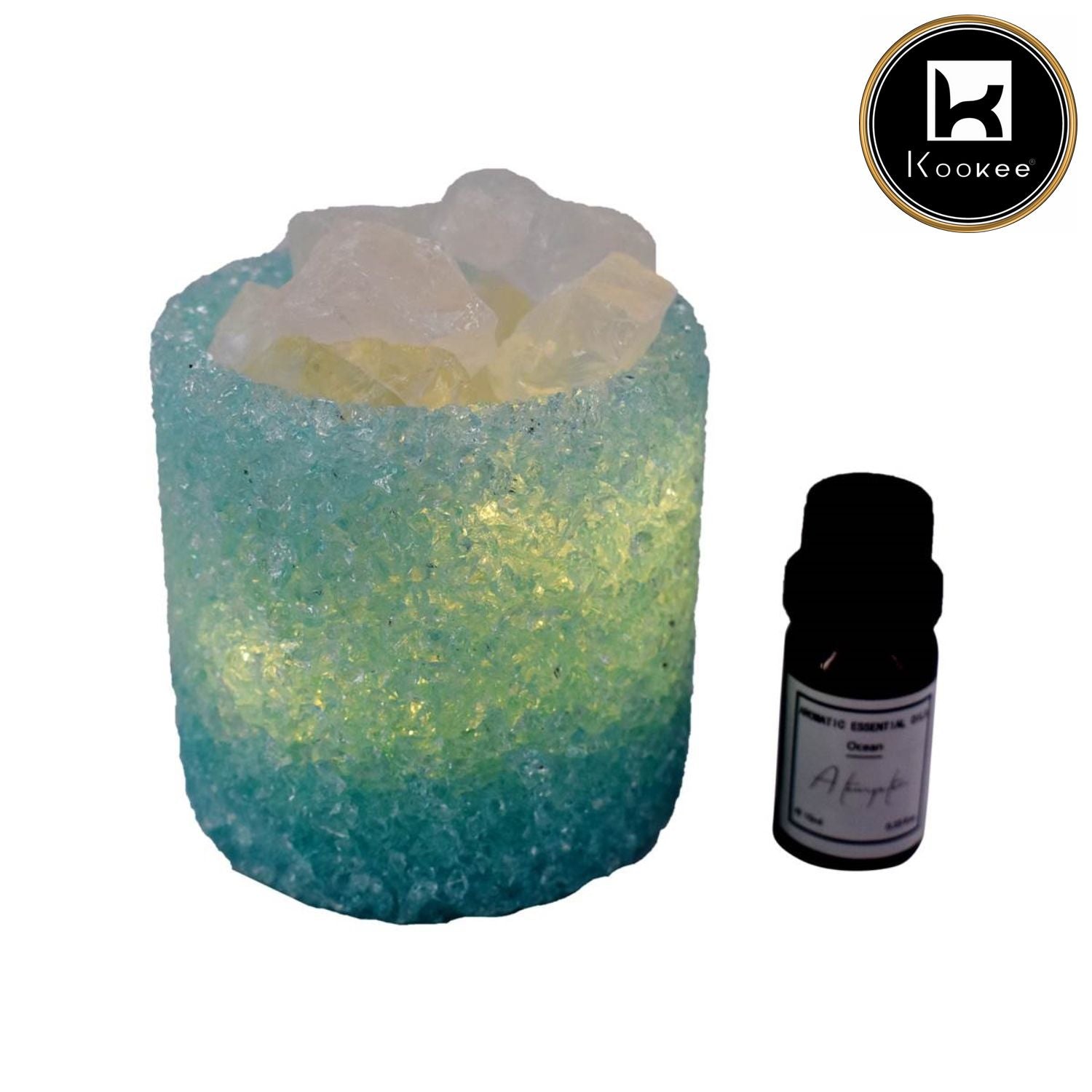 Natural Crystal Aromatherapy with Essential Oil, Electric Diffuser (087-3-F)