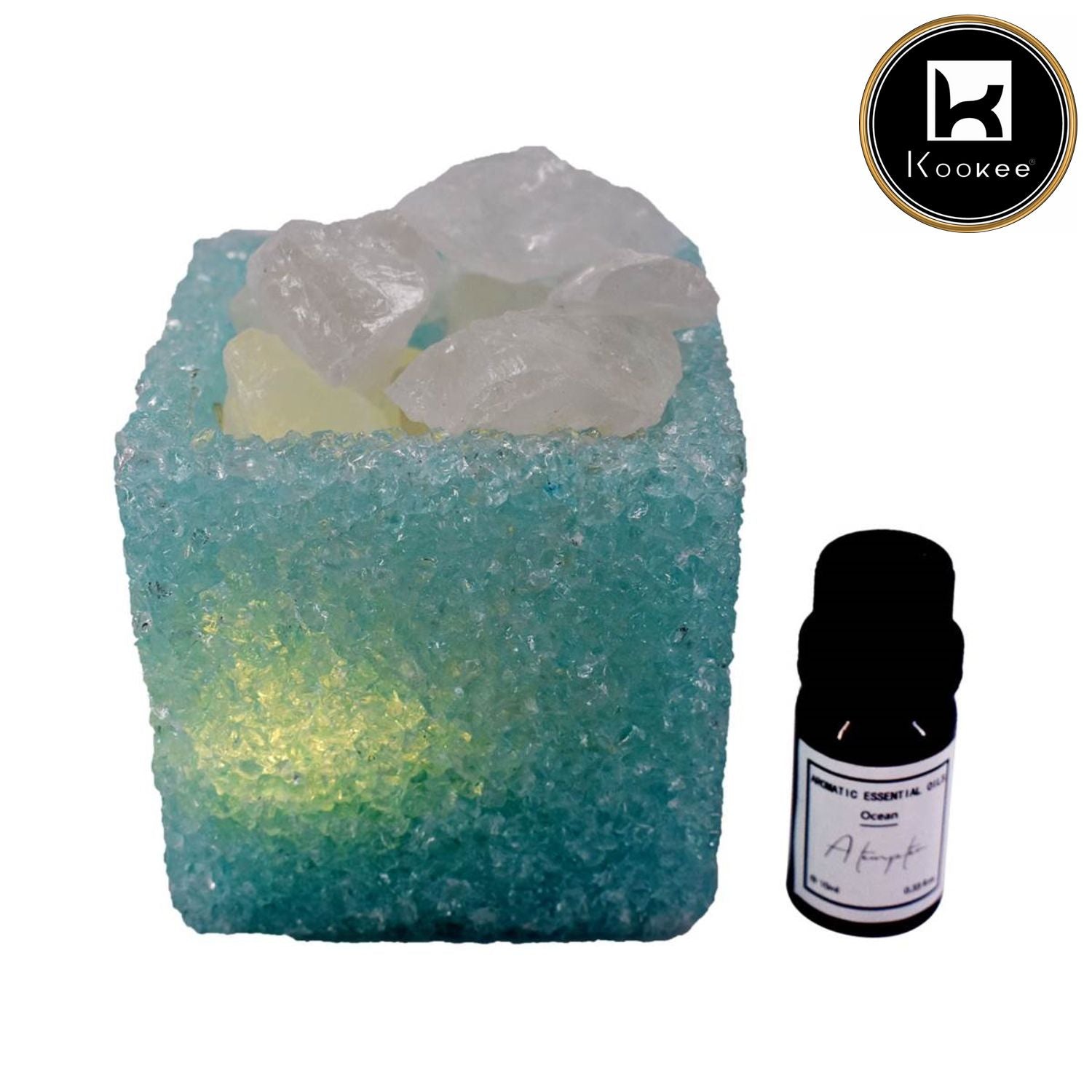 Natural Crystal Aromatherapy with Essential Oil, Electric Diffuser (087-1-F)