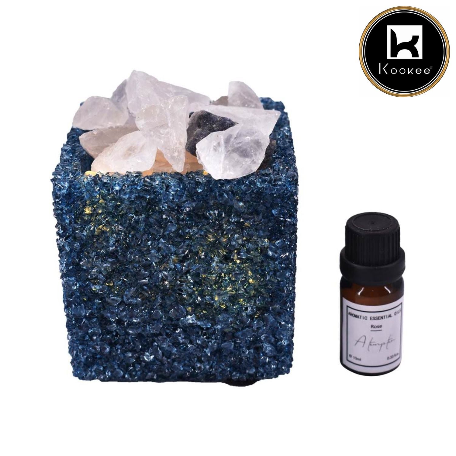 Natural Crystal Aromatherapy with Essential Oil, Electric Diffuser (087-2-C)