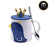 Fancy Ceramic Coffee or Tea Mug with Lid and Handle with Spoon (8556)