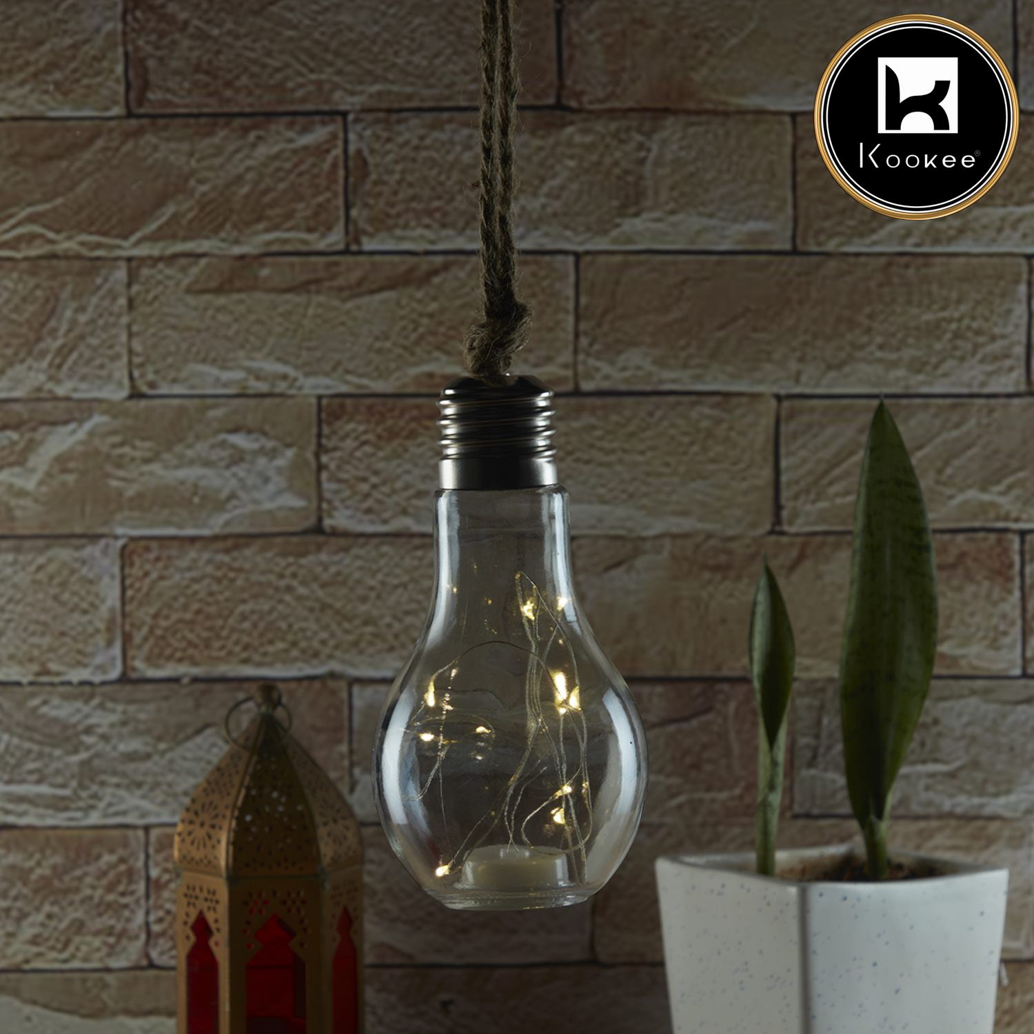 Bulb shape Decor with Lights for Home, Medium Size