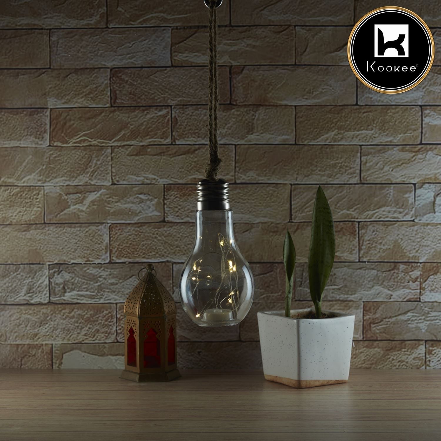 Bulb shape Decor with Lights for Home, Medium Size