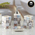 Ceramic Bathroom Accessories Set of 4 with Soap Dispenser (10189)