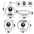 Ceramic Bathroom Accessories Set of 4 Bath Set with Soap Dispenser (5776)
