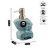 Ceramic Soap Dispenser liquid handwash pump for Bathroom, Set of 1, Blue (7620)