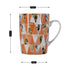 Printed Ceramic Tall Coffee or Tea Mug with handle - 325ml (R4760-C)
