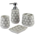Ceramic Bathroom Accessories Set of 4 Bath Set with Soap Dispenser (8069)