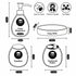 Ceramic Bathroom Set of 4 with Soap Dispenser (10441)