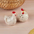 Ceramic Salt and Pepper Shakers Set with tray for Dining Table (10701)