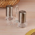 Acrylic Salt and Pepper Shakers Set with tray for Dining Table (10703)