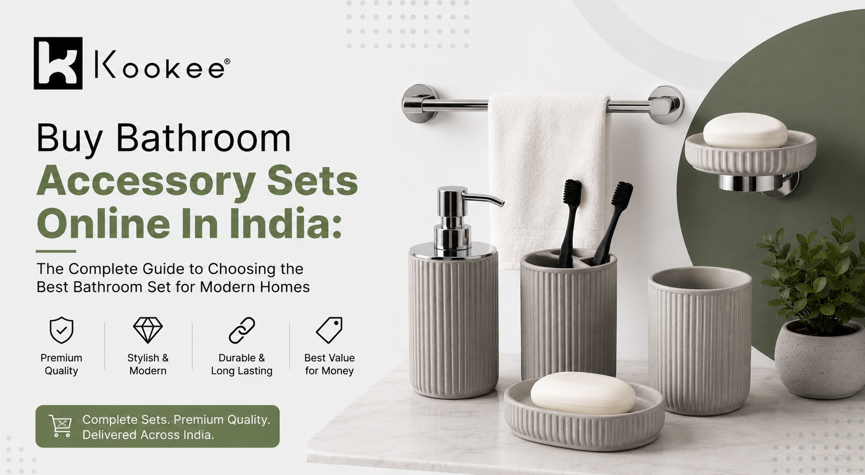 Buy Bathroom Accessory Sets Online In India
