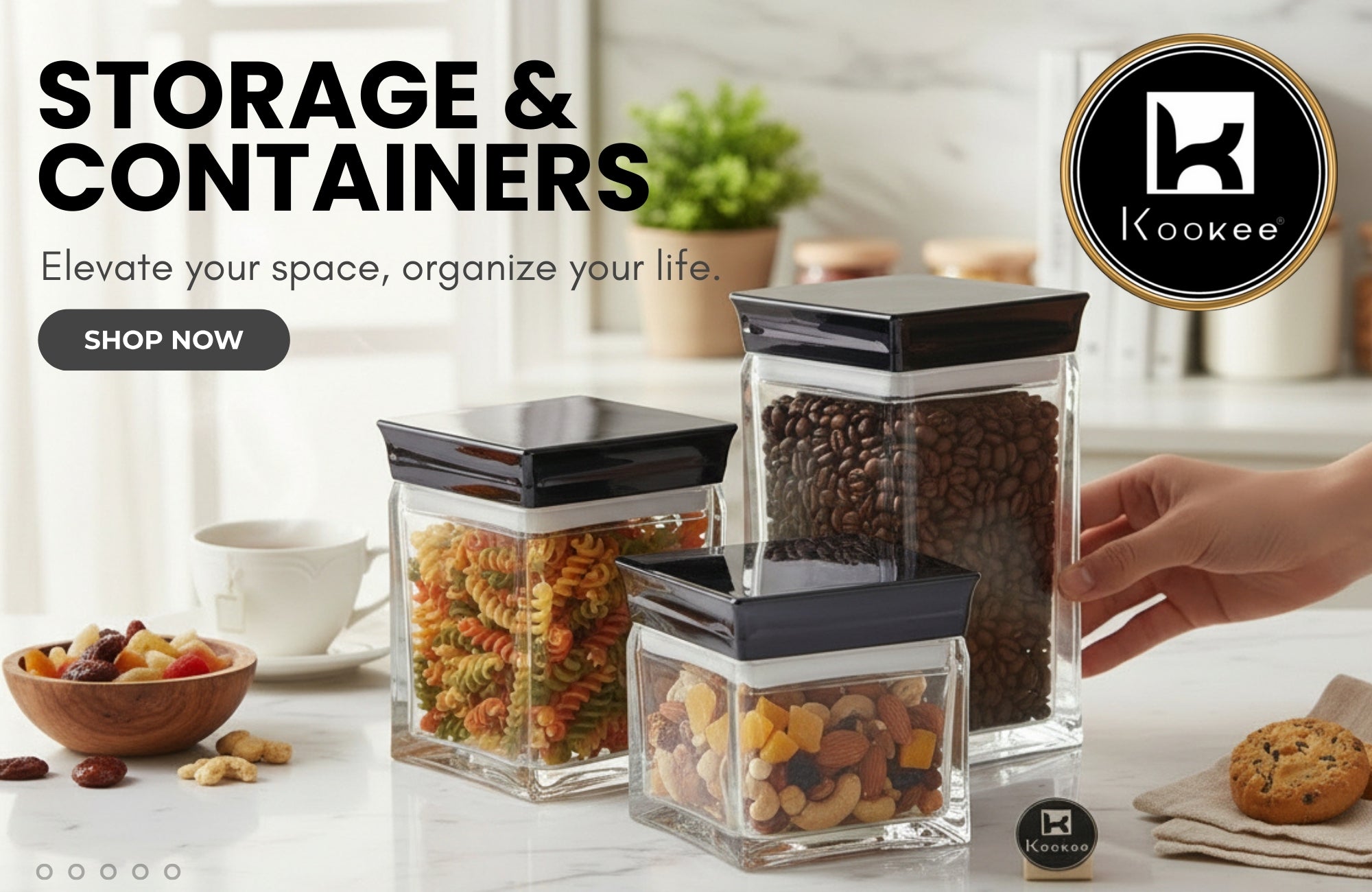Kitchen Storage Containers | Plastic & Airtight Food Storage Sets | Kookee.in