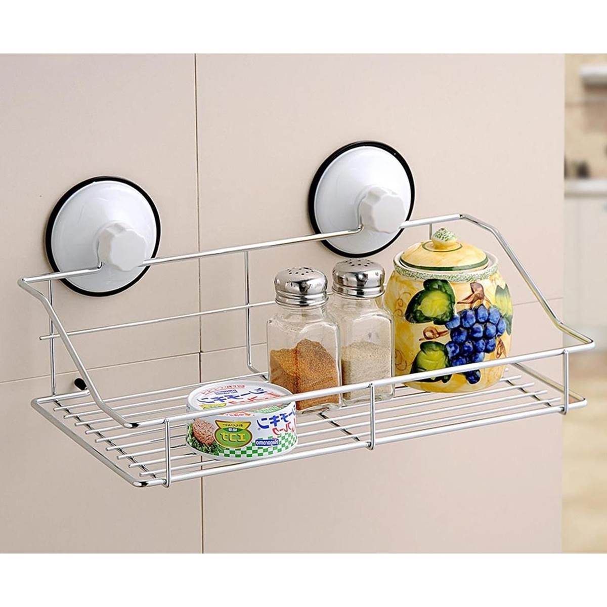 Wall Mounted Multi-Function Self Adhesive Stainless Steel Rack (SQ-1936)