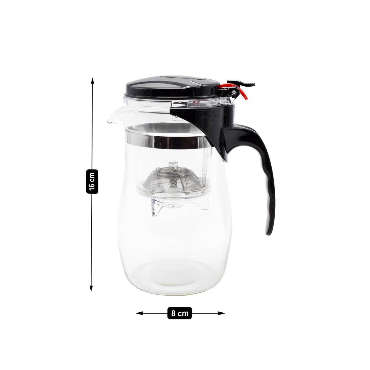 Glass Kettle with Removable Strainer/Infuser - 750ml (1267)