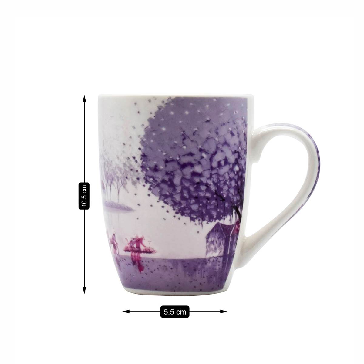 Printed Ceramic Coffee or Tea Mug with handle - 325ml (BPM2633-B)