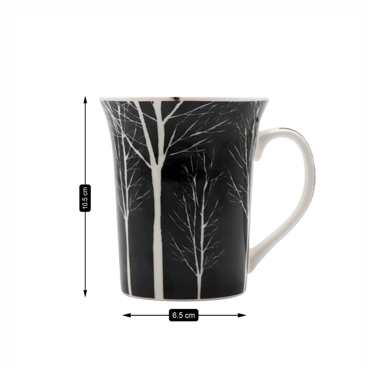 Printed Ceramic Tall Coffee or Tea Mug with handle - 325ml (1453-)