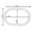 Shower Curtain Rings, 12 C shape Hooks - (JS160907) White