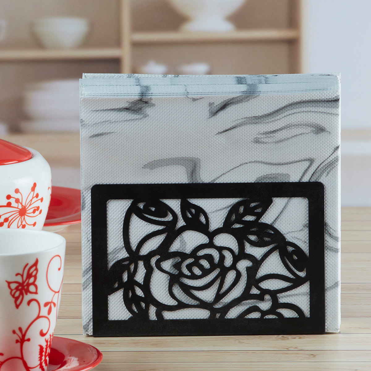 Metal Freestanding Tissue Paper, Napkin Holder & Office (HH-077-A)