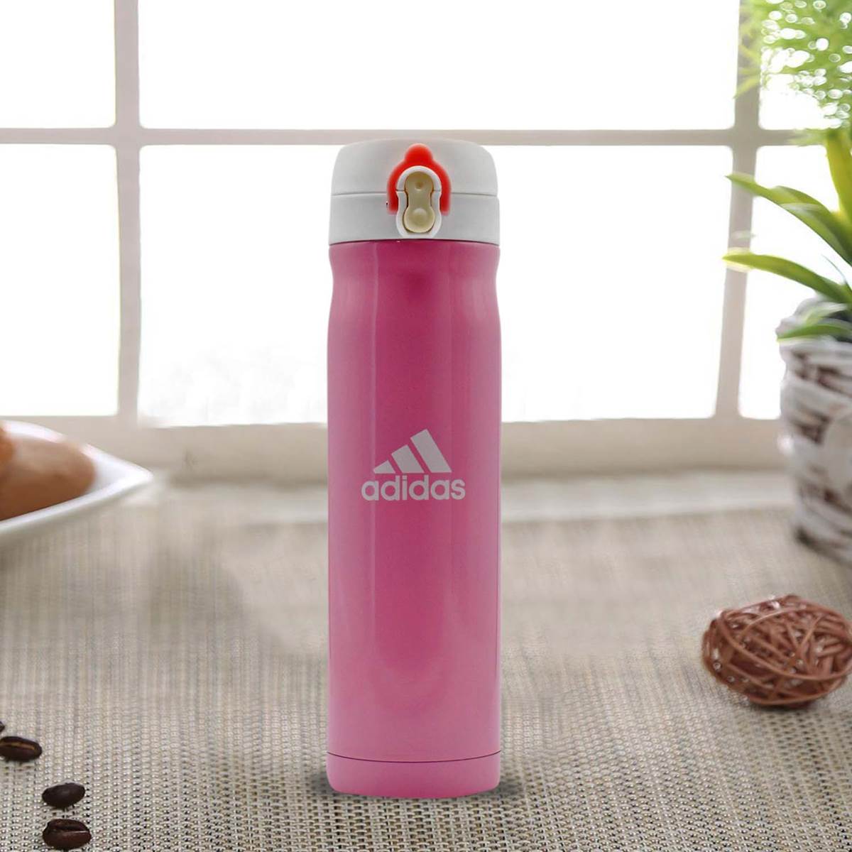 Kookee Stainless Steel Vacuum Insulated double wall Water Bottle for Home, Office, Travel and Sports, Leak - proof Lid for Hot and Cold liquids - 500ml (1672)