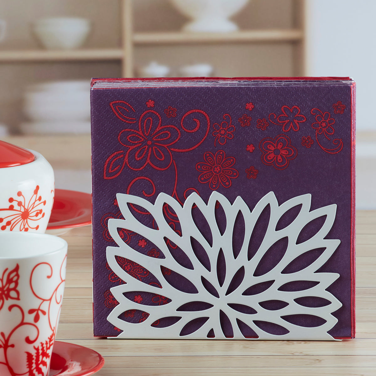 Metal Freestanding Tissue Paper, Napkin Holder & Office (HH-035-B)