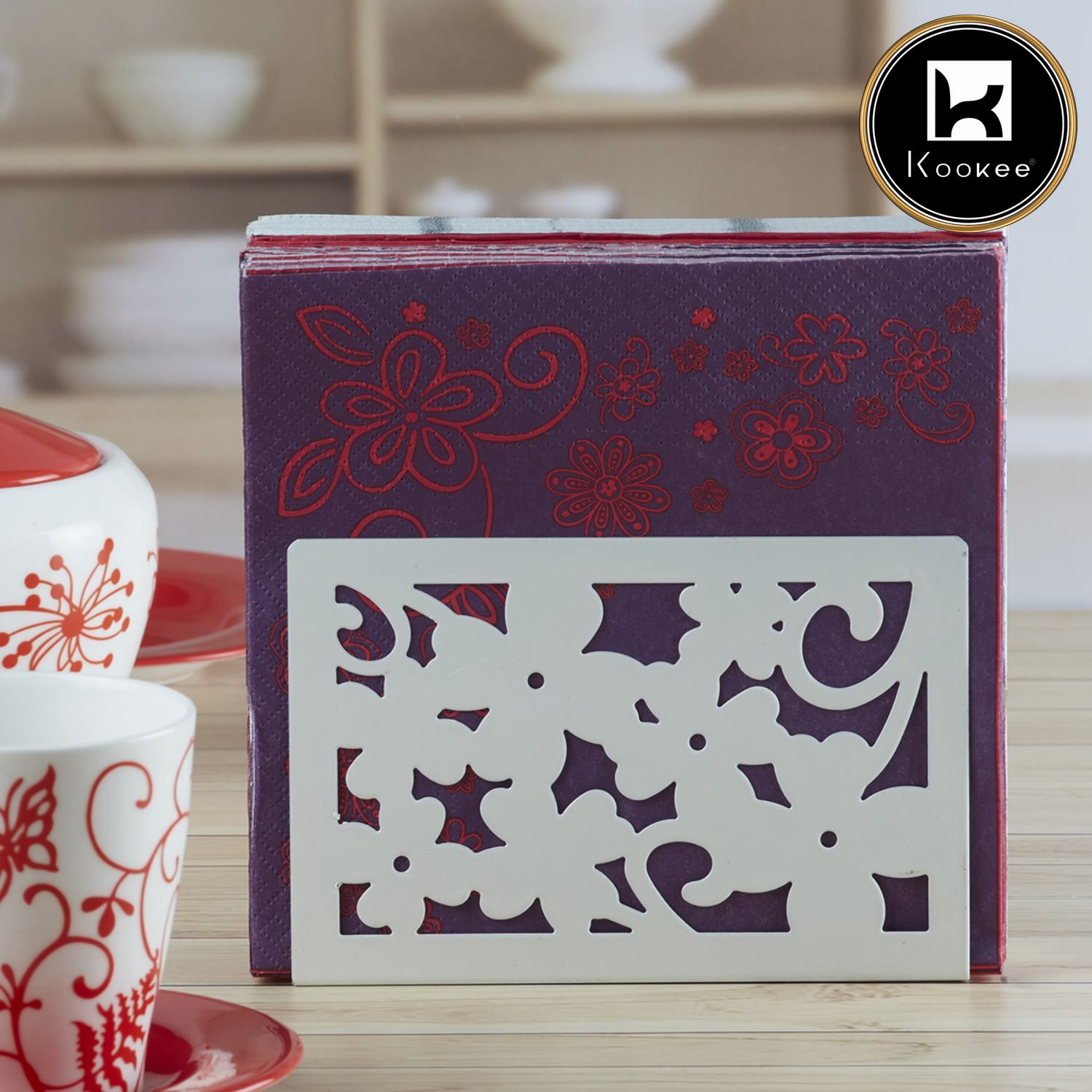 Kookee Tissue Holders, White, ART05410