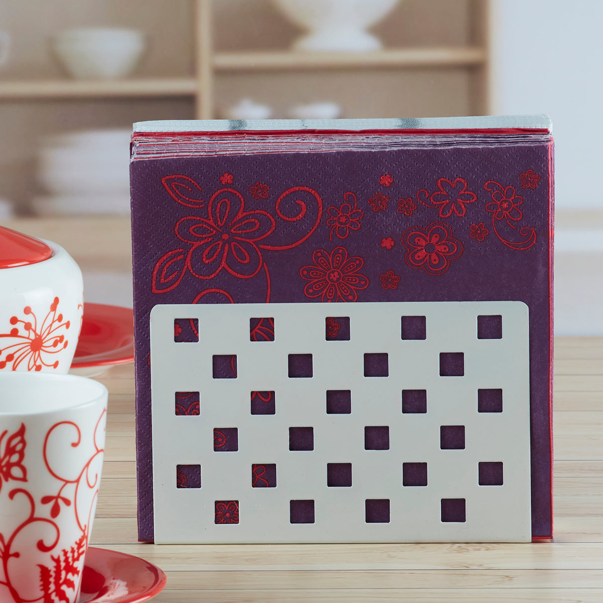 Metal Freestanding Tissue Paper, Napkin Holder & Office (HH-007-B)