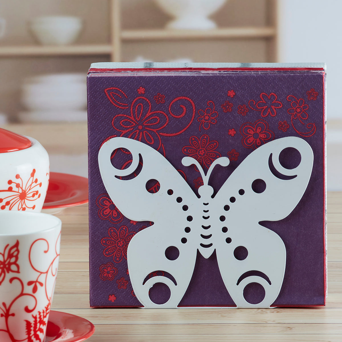 Metal Freestanding Tissue Paper, Napkin Holder & Office (HH-047-B)