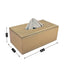 PU Leather Tissue Box Holder of Tissue Paper, Napkin, Rectangle (D-1-A)