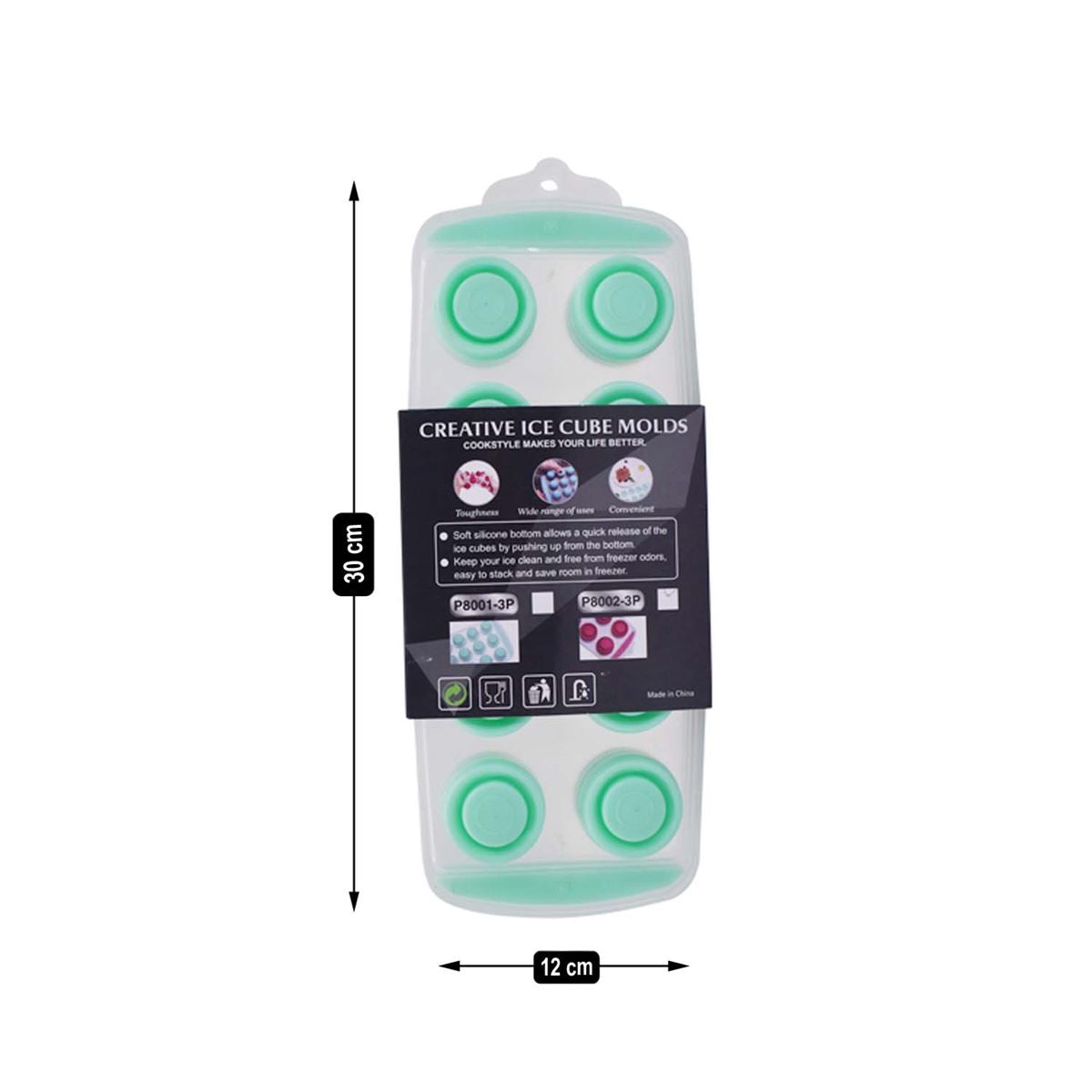 Kookee Ice Cube Trays, Green, ART05477