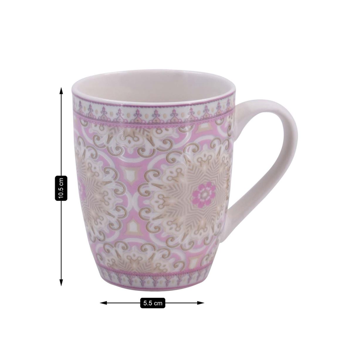 Printed Ceramic Coffee or Tea Mug with handle - 325ml (4134G-C)