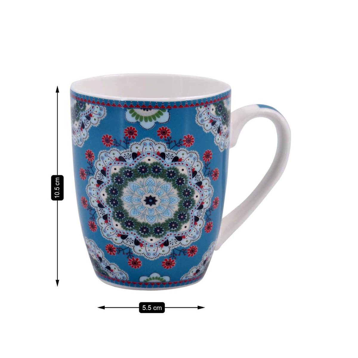 Printed Ceramic Coffee or Tea Mug with handle - 325ml (3403G-A)