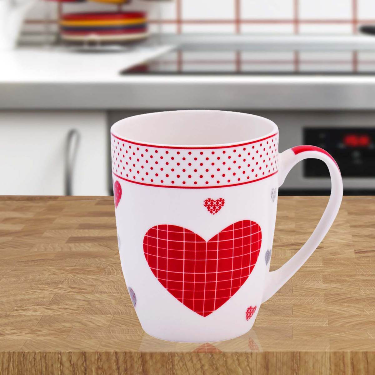 Printed Ceramic Coffee or Tea Mug with handle - 325ml (3788G-C)