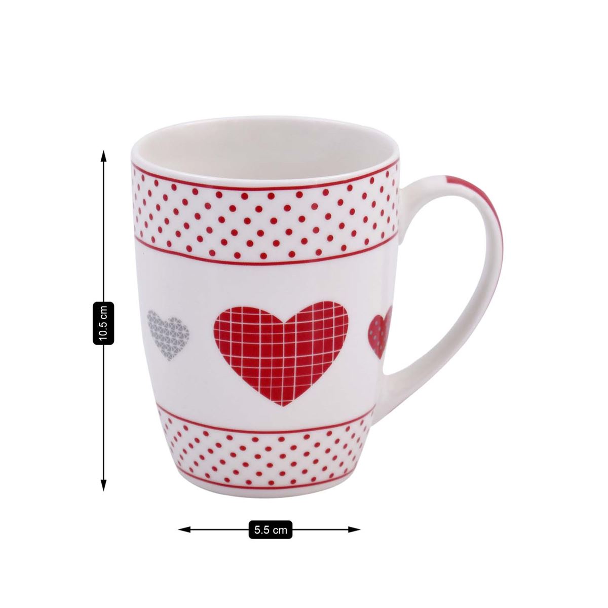 Printed Ceramic Coffee or Tea Mug with handle - 325ml (3788G-D)