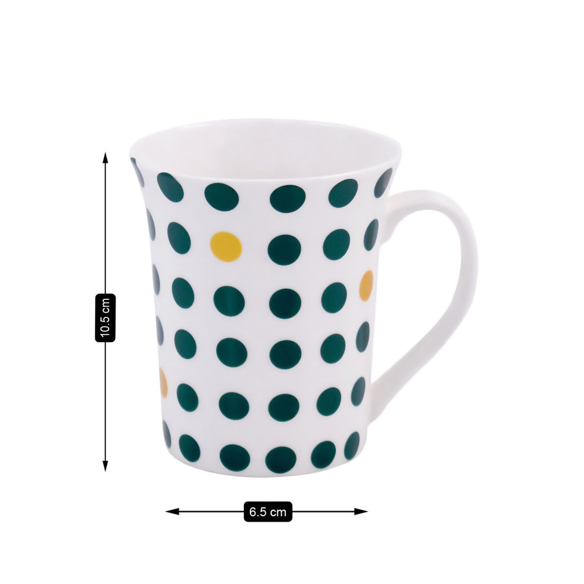 Printed Ceramic Tall Coffee or Tea Mug with handle - 325ml (3877C-B)