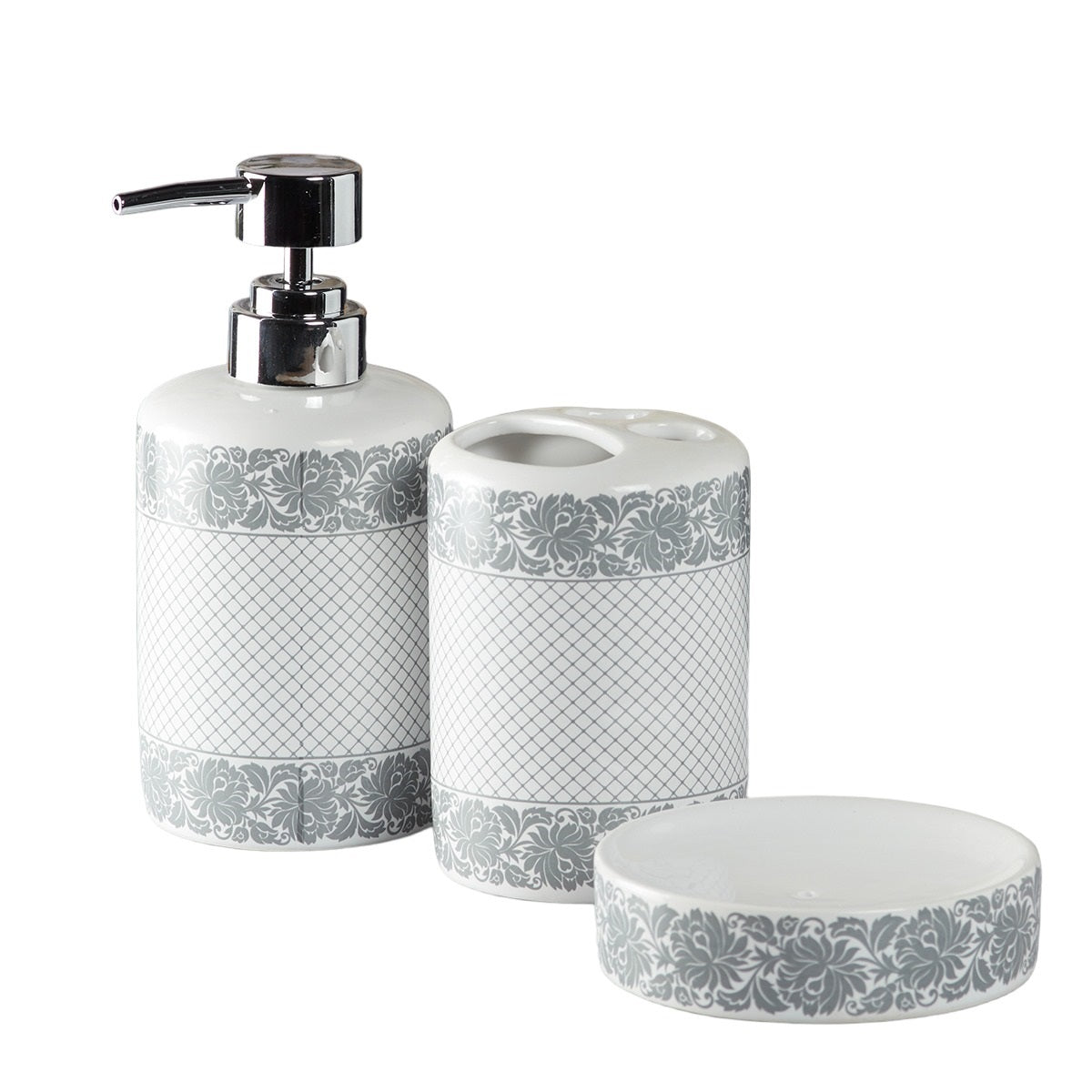 Kookee Ceramic Bathroom Sets, White, ART05765
