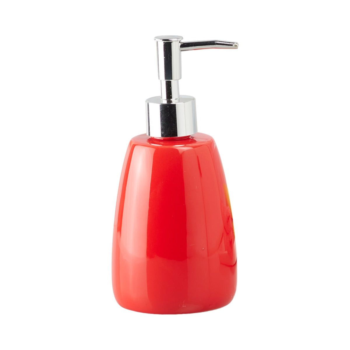 Ceramic Soap Dispenser for handwash for Bathroom, Red, (Set of 1) (5989)