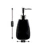 Ceramic Soap Dispenser for handwash for Bathroom, Black, (Set of 1) (6025)