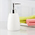 Ceramic Soap Dispenser handwash Pump for Bathroom, Set of 1, Cream (6004)