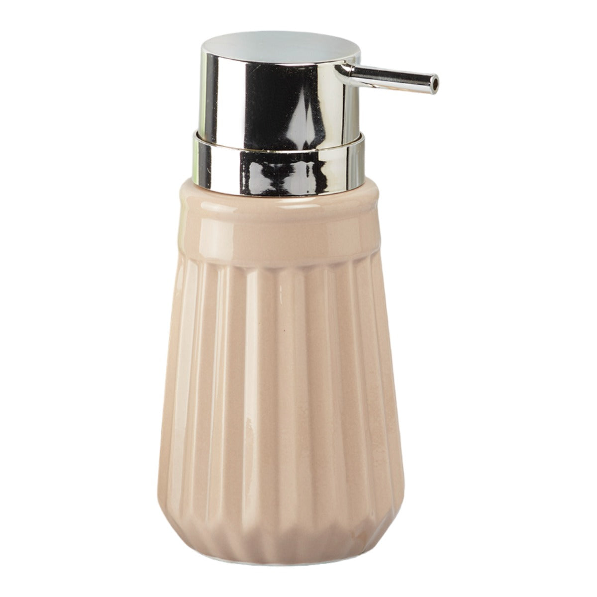 Ceramic Soap Dispenser for handwash for Bathroom, Beige (V-CSD-038)