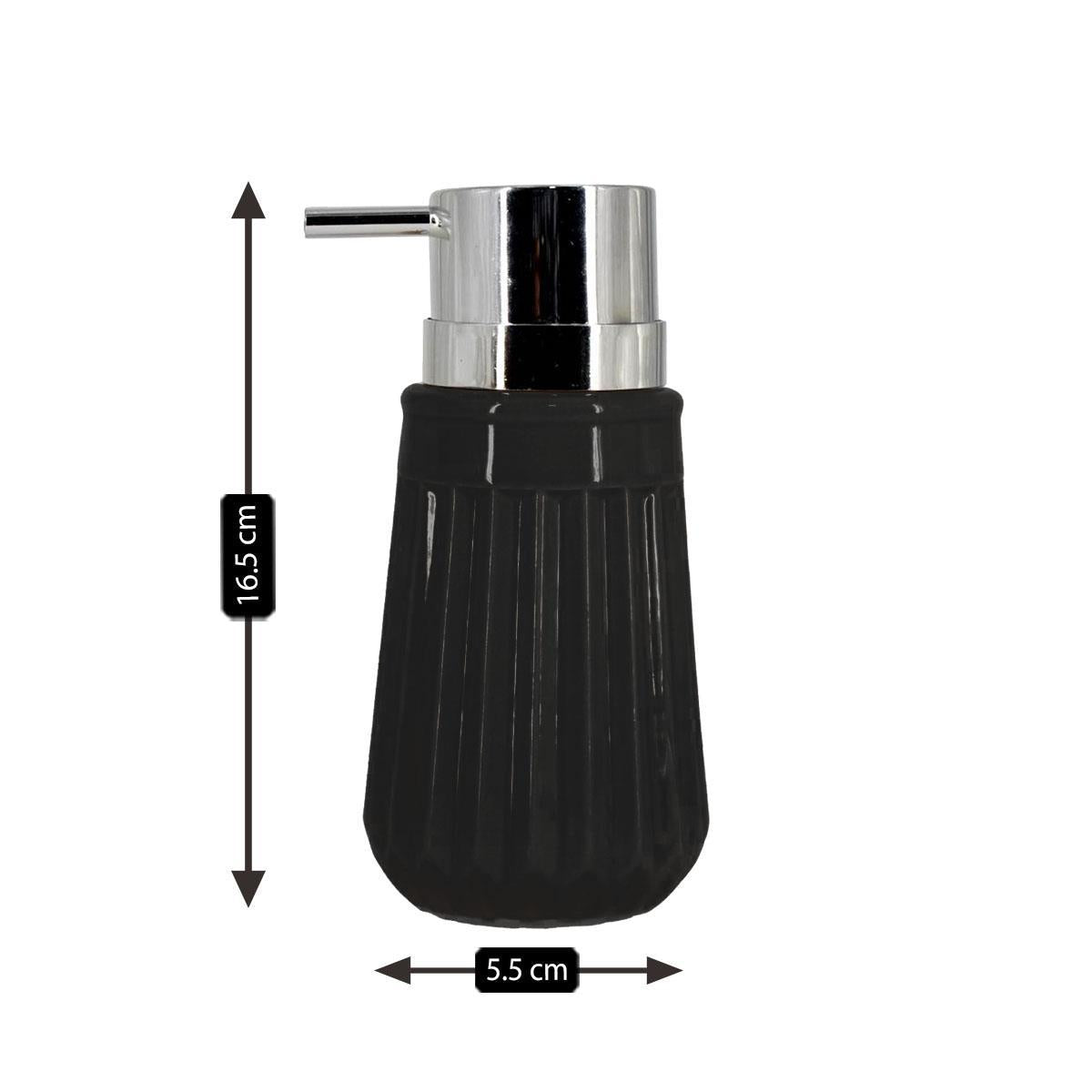 Kookee Ceramic Soap Dispensers, Black, ART06036