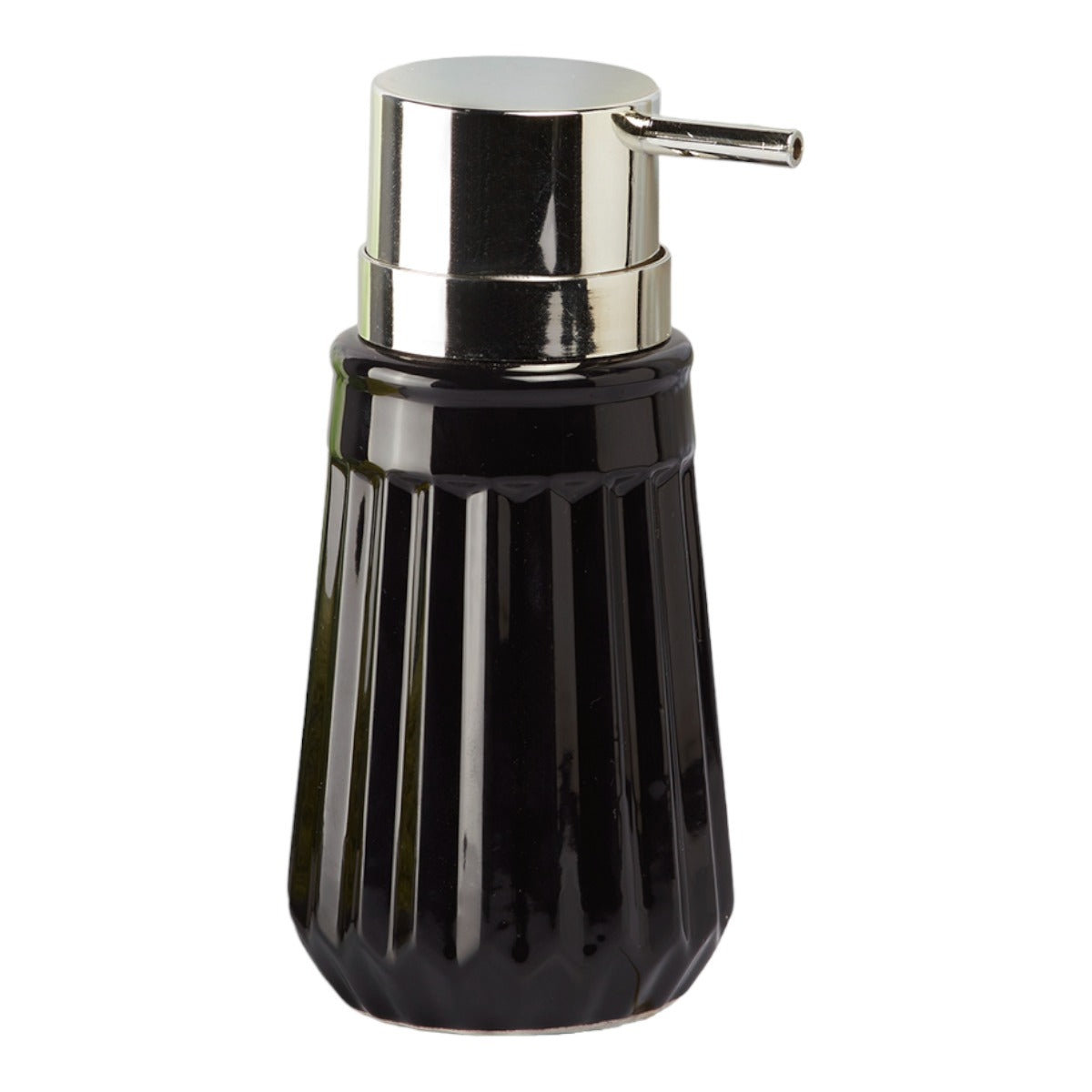 Ceramic Soap Dispenser for handwash for Bathroom, Black, (Set of 1) (6036)